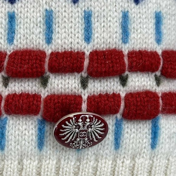 CHANEL - Paris-Salzburg Multicolor Cashmere Jumper - CC Buttons - 34 / US 2 - Picture 6 of 14